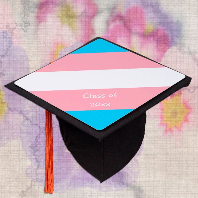 Transgender Flag & Pride community /gender College Graduation Cap Topper (Creator Uploaded)