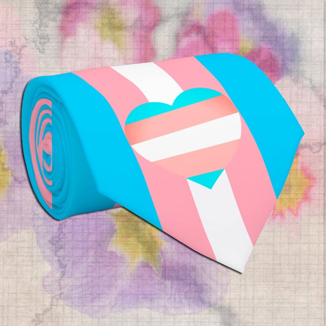 Transgender Flag & Pride community /gender flag Neck Tie (Creator Uploaded)