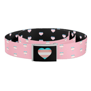 Transgender Flag, Pride Fashion Hearts Belt