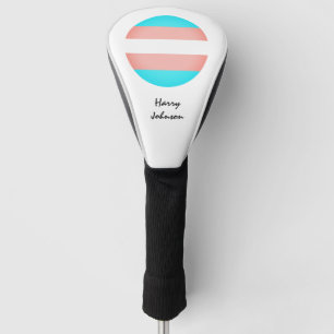 Transgender Flag & Pride golfing monogrammed /LGBT Golf Head Cover