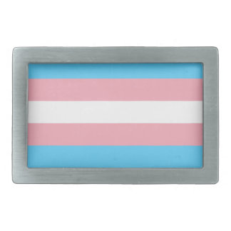 Transgender Flag Rectangular Belt Buckle