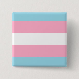 "Transgender Flag" Square Button