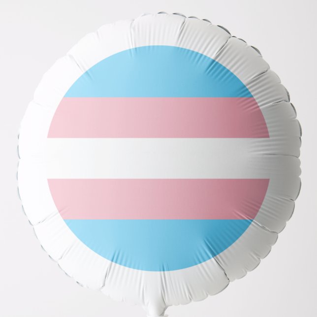 transgender flag trans lgbt lgbtq gay lesbian homo balloon (Front)