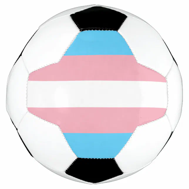 Trans Rugby Ball transgender flag trans lgbt lgbtq gay lesbian homo soccer ball | Zazzle