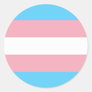 Transgender Flag Trans Pride Lgbt Symbol Gay Homos Classic Round Sticker by tony4urban at Zazzle