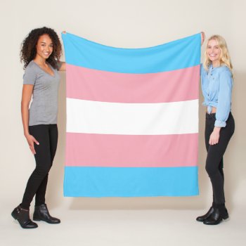 Transgender Flag Trans Pride Lgbt Symbol Gay Homos Fleece Blanket by tony4urban at Zazzle