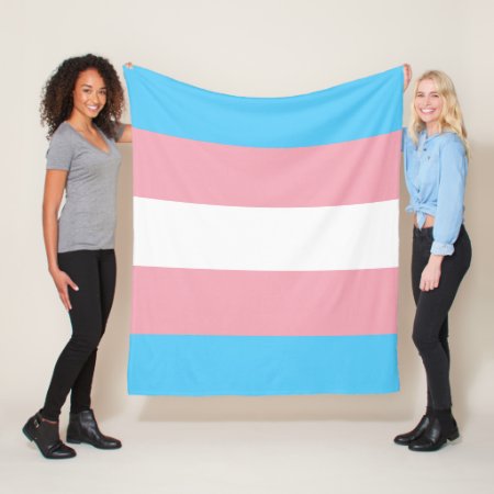 Transgender Flag Trans Pride Lgbt Symbol Gay Homos Fleece Blanket