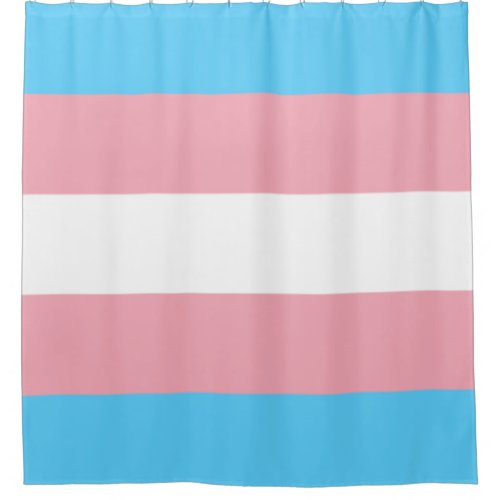 Transgender flag trans pride LGBT symbol gay homos Shower Curtain
