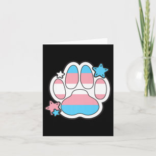 Transgender Furry Paw Lgbtq Month Gay Rights Pride Card