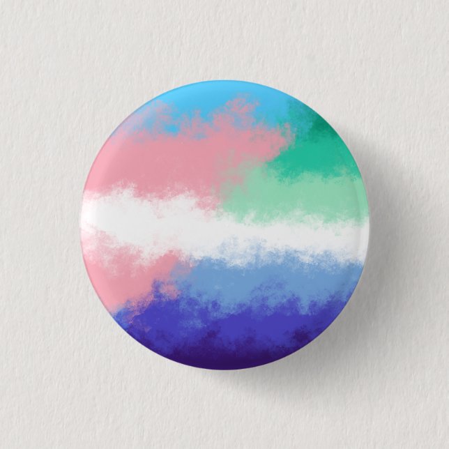 Transgender gay pride flag prin button (Front)