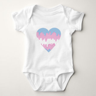 transgender heart baby bodysuit