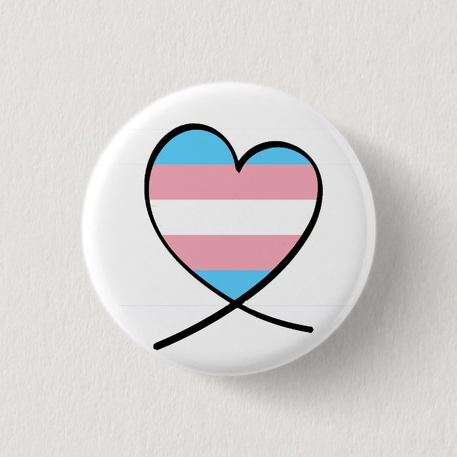 Transgender Heart Button (Front)