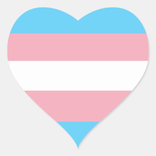 Transgender Heart Sticker