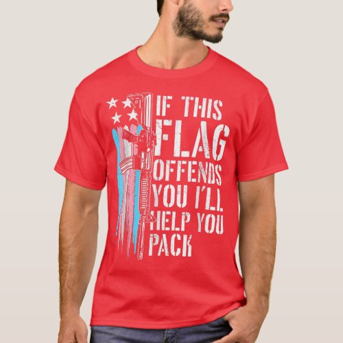Transgender If This Flag Offends You Ar 15 Gun Rig T_Shirt