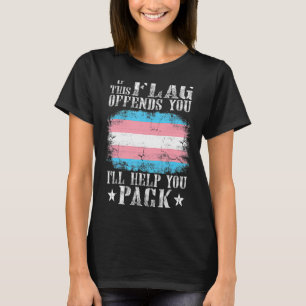 Transgender If This Flag Offends You Trans Rainbow T-Shirt