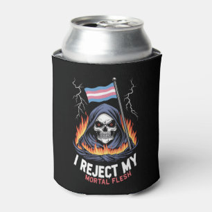 Transgender LGBT Pride I Reject My Mortal Flesh Can Cooler