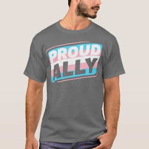 Transgender LGBT Proud Ally Trans Pride Flag T-Shirt