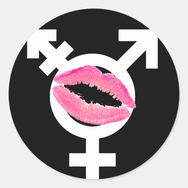 Transgender Love FTM Classic Round Sticker (Front)