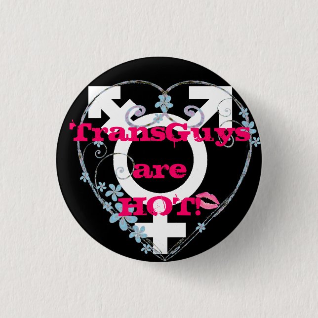 Transgender Love FTM Pinback Button (Front)