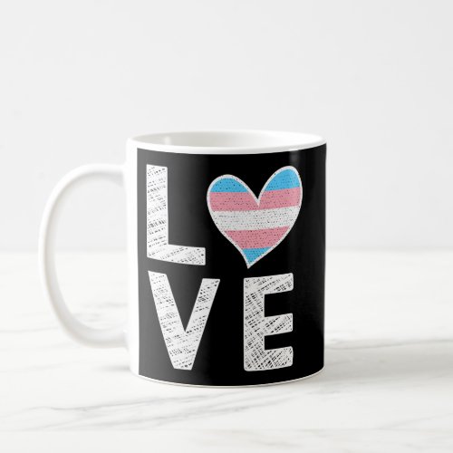 Transgender Love _ Trans Pride Flag Transgender Su Coffee Mug