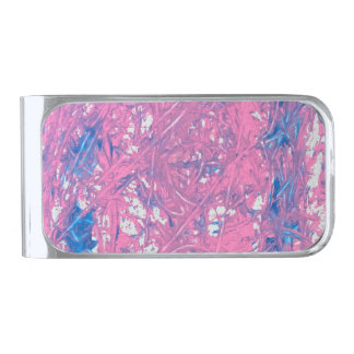 Transgender Marble Artwork Silver Finish Money Clip