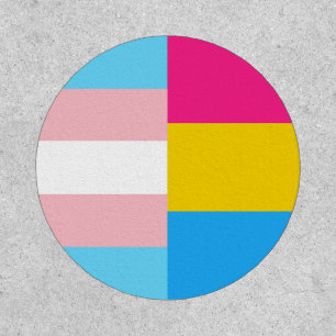 Transgender Pansexual Dual Pride Flag Patch