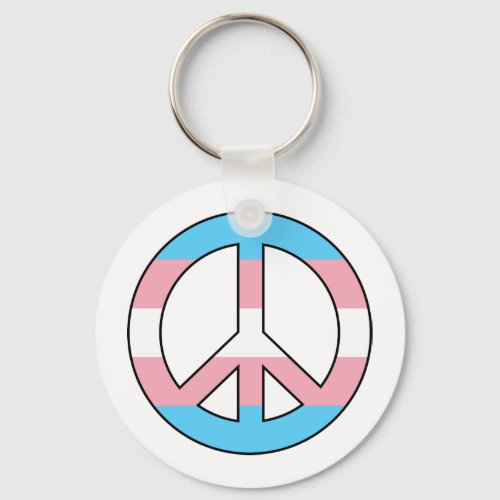 Transgender peace sign Keychain