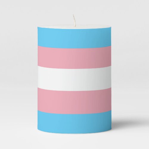 Transgender Pillar Candle