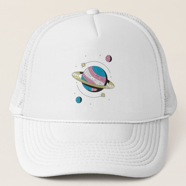Transgender Planet Trucker Hat (Front)