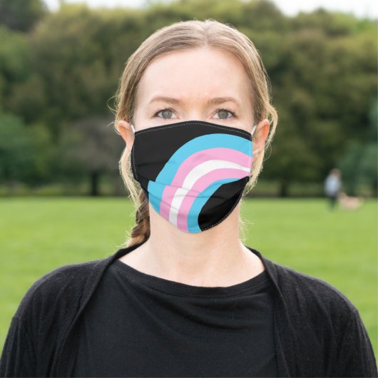 Transgender Pride Adult Cloth Face Mask (Outside)