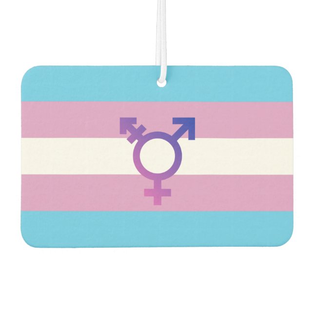 Transgender Pride and Symbol Air Freshener (Front)