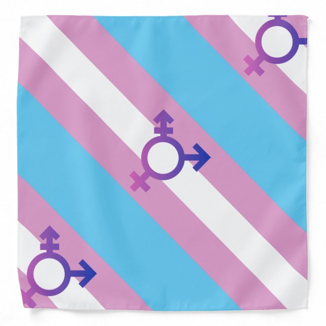 Transgender Pride and Symbol Bandana (Front)