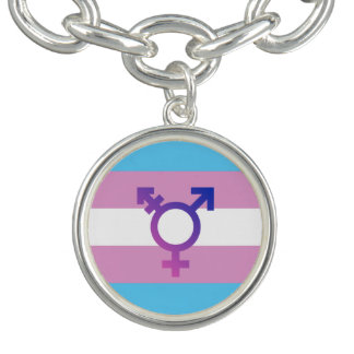 Transgender Pride and Symbol Bracelet