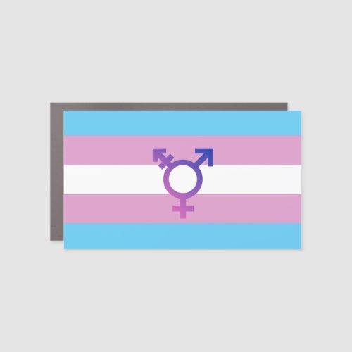 Transgender Pride and Symbol Car Magnet