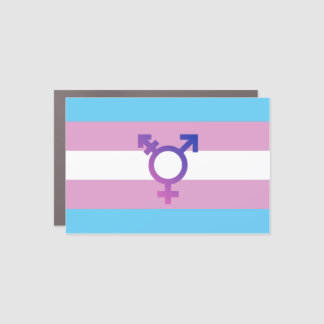 Transgender Pride and Symbol Car Magnet