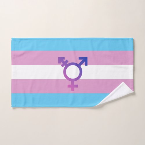 Transgender Pride and Symbol Hand Towel