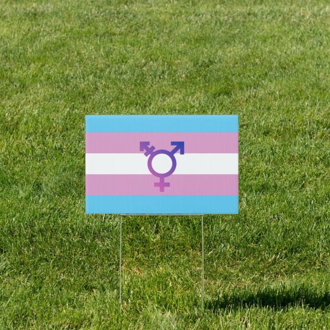Transgender Pride and Symbol Sign (Insitu)