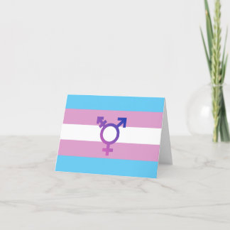 Transgender Pride and Symbol Thank You Card