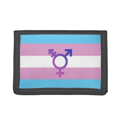 Transgender Pride and Symbol Trifold Wallet