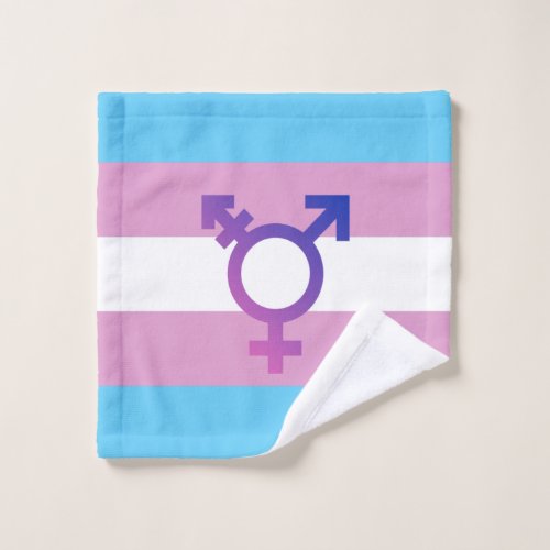 Transgender Pride and Symbol Wash Cloth