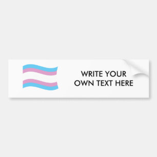 Transgender Pride Banner Bumper Sticker