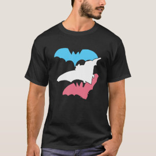 Transgender Pride Bat Lgbtq Proud Trans Flag Colo T-Shirt