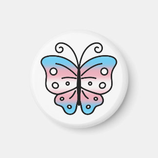 Transgender Pride Butterfly Magnet