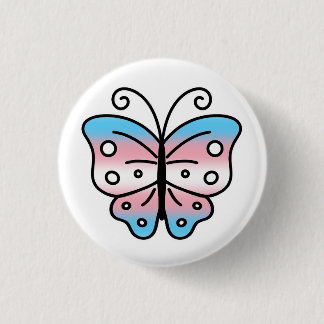 Transgender Pride Butterfly Pin Badge