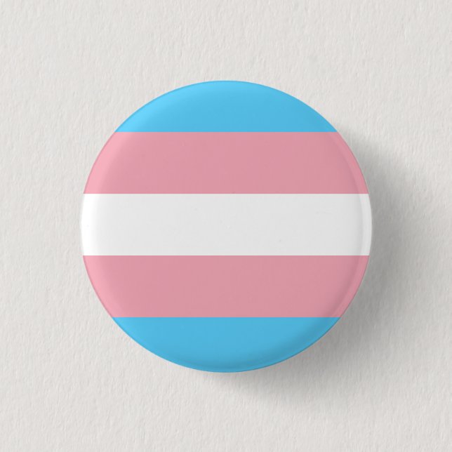 Transgender Pride Button/Pin Button (Front)