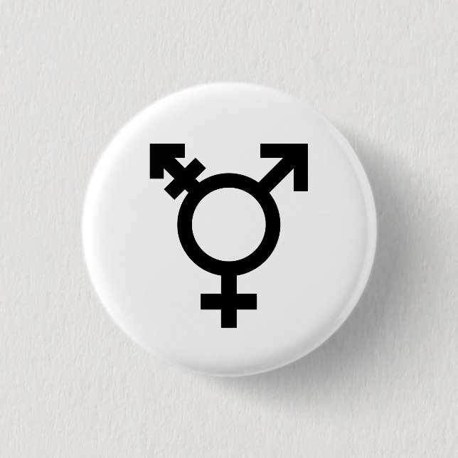 Transgender Pride Button (Symbol) (Front)