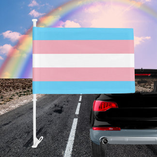 Transgender Pride Car Flag
