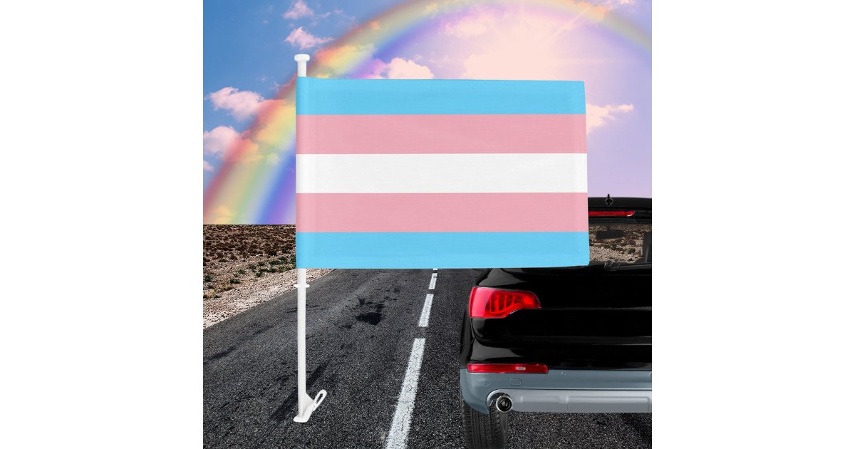 Transgender Pride Car Flag | Zazzle