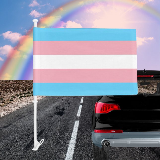 Transgender Pride Car Flag (Transgender Pride Car Flag)