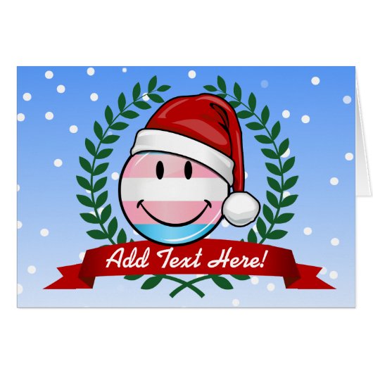 Transgender Pride Christmas Cards (Front Horizontal)